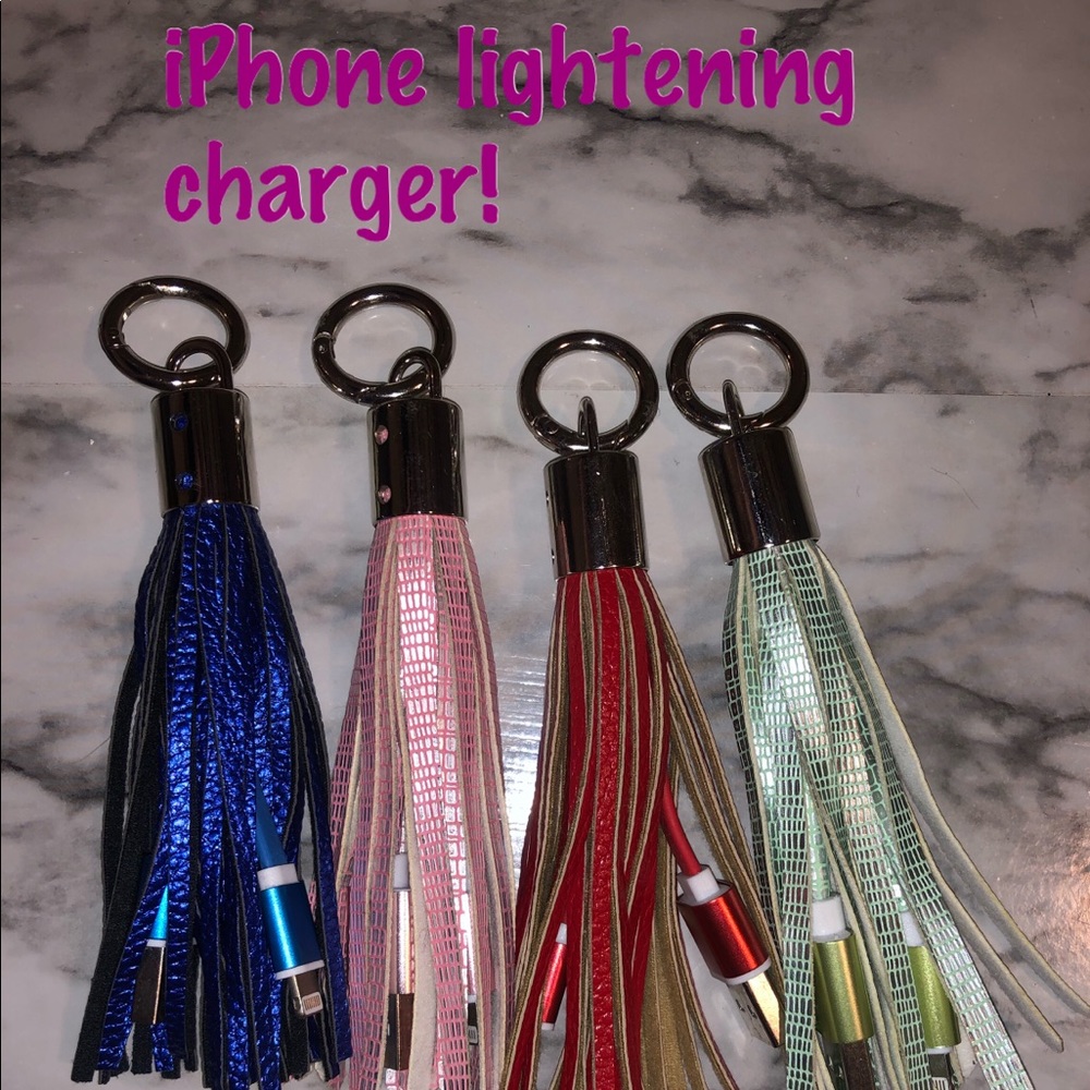 Key ring with iPhone charger!!